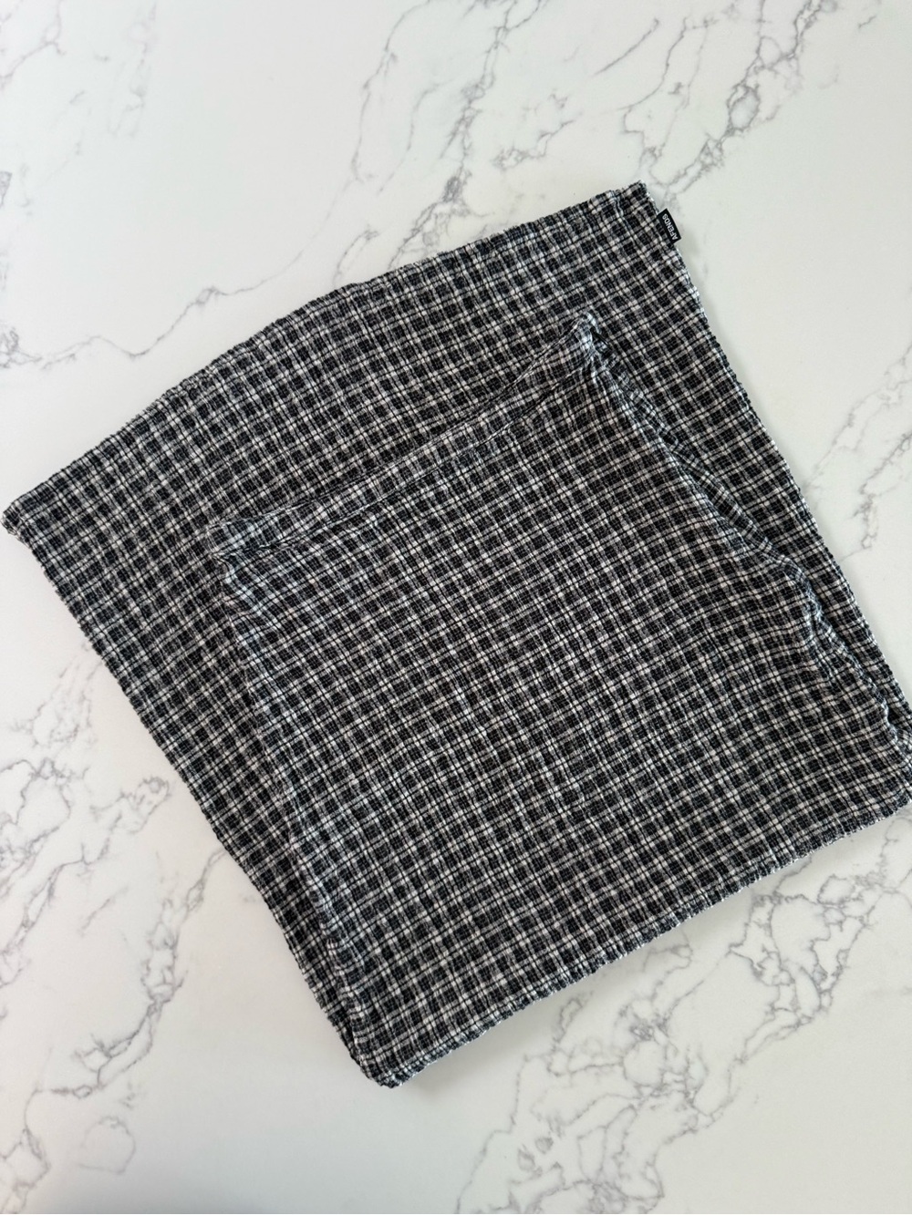 Afends Lita Seersucker Maxi Skirt - Asta Steel Check - Size Small - Picture 2 of 8